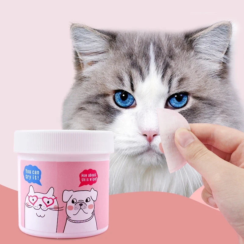 Toallitas Húmedas Limpiadoras para Ojos de Mascotas