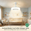 Ventilador Con Luz LED y Control