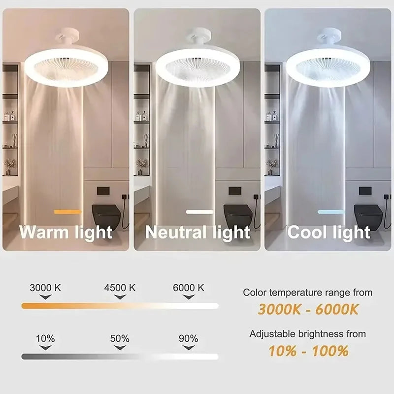 Ventilador con luz y control FS-YT-R260