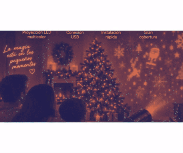 Lleva 2 por $54.900 c/u proyector laser navidad pequeño