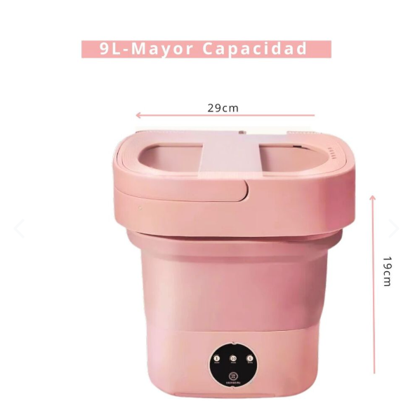 Mini Lavadora Portátil Plegable 9 litros
