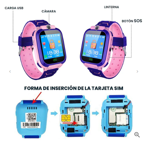 Reloj SOS Inteligente para Niños Q12