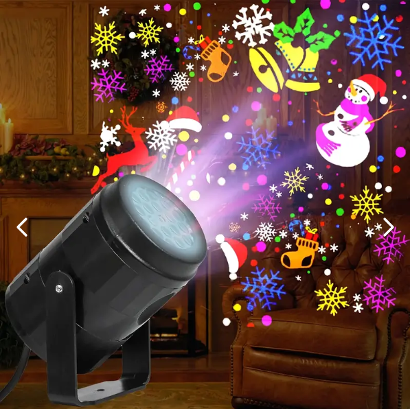 Lleva 2 por $54.900 c/u proyector laser navidad pequeño