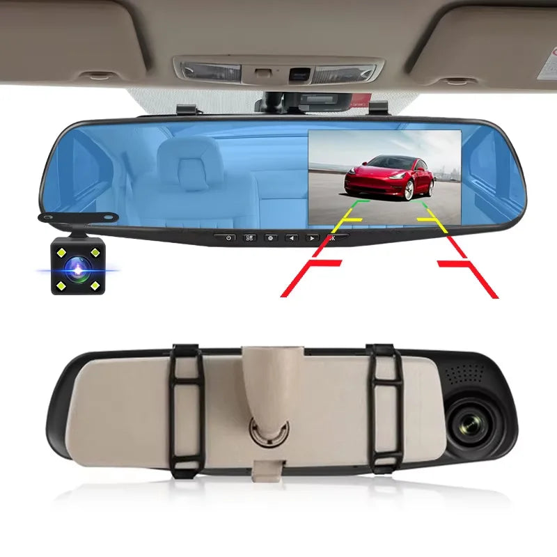Retrovisor Inteligente 4.3"Doble cámara