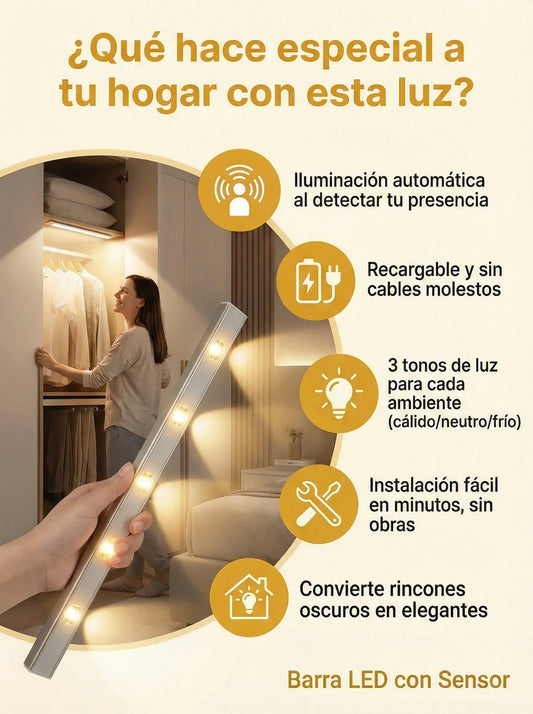 Luz Sensorial 40 CM  Recargable