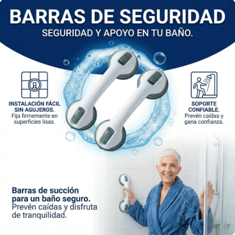 Barra de Agarradera para Ducha PAGA 1 LLEVA 2